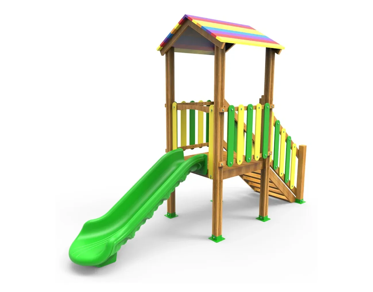 AHP 01 Ahşap Oyun Grubu — Ahşap Serisi, Park Misa katalog sayfası ve teknik ölçüleri