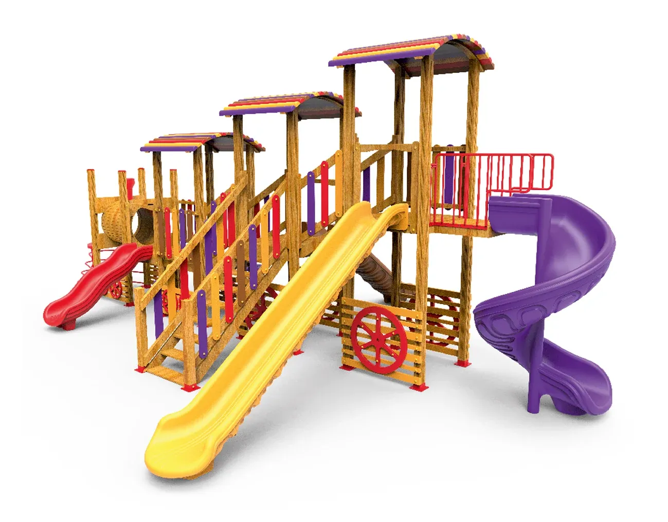 AHP 09 Ahşap Oyun Grubu — Ahşap Serisi, Park Misa katalog sayfası ve teknik ölçüleri
