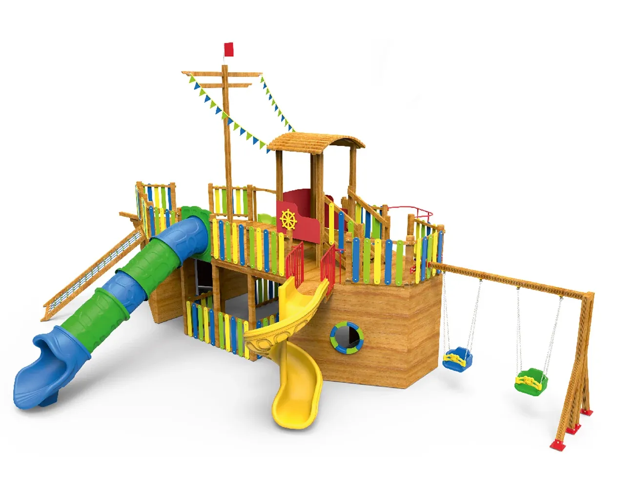 AHP 11 Ahşap Oyun Grubu — Ahşap Serisi, Park Misa katalog sayfası ve teknik ölçüleri
