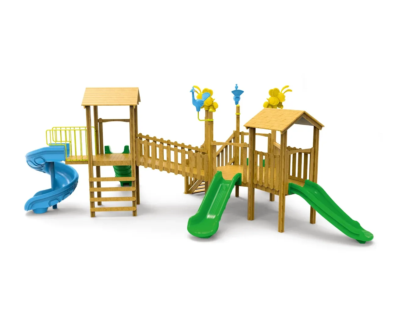 AHP 12 Ahşap Oyun Grubu — Ahşap Serisi, Park Misa katalog sayfası ve teknik ölçüleri