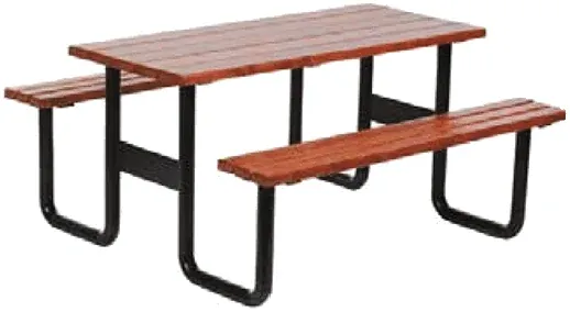 PM 04 Piknik Masası — Piknik Masaları, Park Misa katalog sayfası ve teknik ölçüleri
