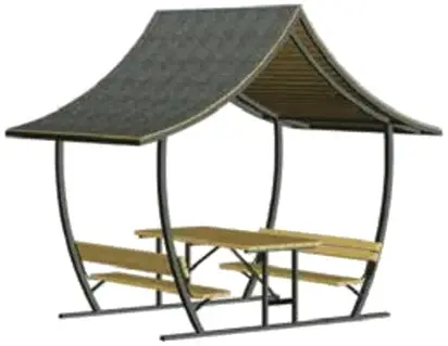 PM 08 Çatılı Piknik Masası — Piknik Masaları katalog görseli